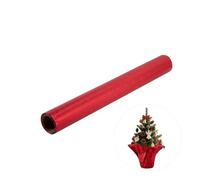 Papel de regalo floral de 10 yardas, rojo dorado metálico para macetas de flores de Navidad y decoraciones de bricolaje, papel de aluminio de fácil corte para cajas de regalo, ramos y arreglos de