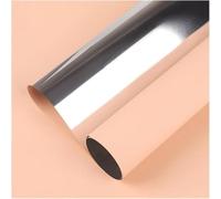 Papel de regalo for ramos de flores, hojas impermeables for embalaje de papel tisú, 55 x 50 cm/30 piezas, material de película de aluminio con efecto espejo, papel de regalo ligero de lujo de dos colo