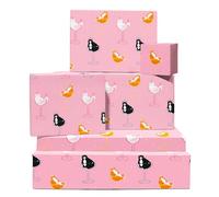 Papel de regalo gato para cumpleaños - 6 hojas de papel de regalo rosa divertido - Gatos en cócteles - Viene con pegatinas - Reciclable - Por Central 23