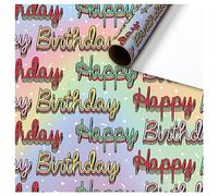 Papel de regalo Glenn Happy Birthday 1 rollo 70 x 150 cm Stewo Papel