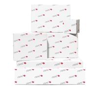Papel de regalo grosero para ella - 6 hojas de papel de regalo blanco divertido - C*nt - Marca de beso - Para mujer - Viene con pegatinas - Reciclable - Por Central 23