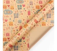 Papel de regalo Happy Birthday Wrapping Paper 50 * 70cm Colorful DIY Flower Wedding Party Packing Decor Crafts Papers Papel regalo cumpleaños(Gift)