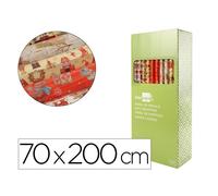Papel De Regalo Liderpapel Navidad Rollo Ancho 70 Cm Longitud 2 Mt Gramaje 60 Gr Diseños Surtidos