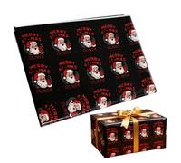 Papel de regalo navideño, hojas de embalaje de impresión de números navideños, rollos decorativos de gran formato, cubierta de regalo, tamaño mediano, accesorio de decoración de ramo de flores