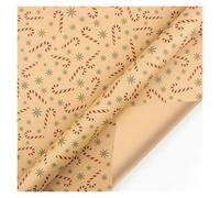 Papel de Regalo Navideño Papel de regalo kraft for Navidad, papel verde for bodas, decoración, artículos arte, embalaje, vitela, decoraciones vísperas(Color 4)