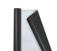 Papel de regalo negro - Rollo de papel de regalo negro mate de color sólido perfecto para hombres, mujeres, niños y niñas, boda, cumpleaños, Navidad, graduación, día de San Valentín, regalos del padre