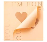 Papel de regalo, papel de embalaje de Navidad 20 unids/pack papel for envolver flores corazón impreso floristería ramo de flores papel regalo de fiesta Material de papel de embalaje de Color sólido