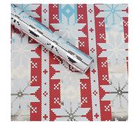 Papel de Regalo Papel de Envoltura de Bronceado Papel de Aluminio Papel de Regalo de Papel de Nieve Copo de Nieve Flor de Rayas Papel Brillo Papel (Color : E)