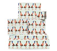 Papel de regalo para aniversario - Patos enamorados - Animal de granja - 6 hojas de papel de regalo para hombre mujer - Papel de regalo de San Valentín para él y ella - Reciclable - Por Central 23