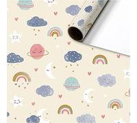 Papel de regalo para bebés y niños pequeños 1 rollo 70 x 200 cm Stewo
