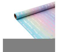 Papel de regalo para cumpleaños, iridiscente multifuncional | Papel de regalo con impresión temática cumpleaños, para amigos, colegas, familia, niños, fiestas, reuniones y proyectos artísticos