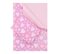 Papel de regalo para el día de San Valentín, papel de regalo reversible para madre, esposa, marido, novia, papel de regalo rosa, 4 hojas para el día de la madre, día de San Valentín, cumpleaños
