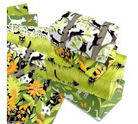 Papel de regalo para gato 12 hojas, papel de cumpleaños impreso a doble cara 6 tipos de hojas, niños, dueños de gatos, vacaciones, cumpleaños 50 x 68 cm