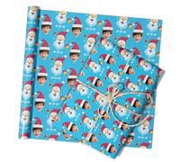 Papel de regalo personalizado, papel de regalo con foto, rollo de papel de regalo con foto para cumpleaños, Navidad y aniversario, 20 x 78 pulgadas, 2 rollos