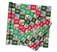 Papel de regalo personalizado, papel de regalo con foto, rollo de papel de regalo con foto para cumpleaños, Navidad y aniversario, 20 x 78 pulgadas, 2 rollos