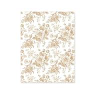 Papel de regalo Printed Floral Paper Vintage Hand Kneaded Papers Bouquet Packaging Materials Flower Shop Art Decoration Papel regalo cumpleaños(Dark Khaki)