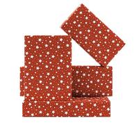 Papel de regalo rojo y blanco para mujeres y hombres, papel de regalo de Navidad con diseño de estrellas grandes y pequeñas, 4 hojas (19 pies cuadrados) plegadas, para cumpleaños, vacaciones, bodas,