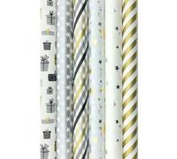 Papel de regalo TOUCH OF GOLD 3 - Papel de regalo de Navidad - 3 metros x 70 cm - 6 rollos
