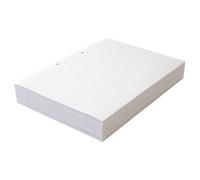 Papel de resma de hojas sueltas A4, 8 mm, rayado con margen, cabecera y pie de página, 2 agujeros perforados, 500 hojas/1000 páginas