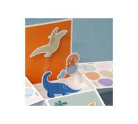 Papel de scrapbooking - ARTEMIO - Dino - 30,5 x 30,5 cm - 30 hojas - Bonitos colores variados