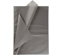 Papel de seda, hoja 50x70 cm, 14 gr, gris, 25hoja