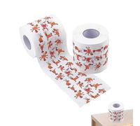 Papel de seda navideño para baño, decoraciones navideñas, papel higiénico divertido - Servilletas con estampado de renos navideños,Servilletas de papel con diseño navideño, servilleta de papel con tem
