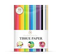 Papel de seda para bolsas de regalo Papel de regalo de 20 colores surtidos para embalaje, flores, cumpleaños, Navidad, Halloween, manualidades de bricolaje y más 15 "X 20" 100 hojas