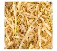 Papel de seda triturado Papel de seda triturado, arrugado, metalizado y brillante, multicolor, 50 g/100 g, paquete de 2/4(Light Brown Goden,50g*2Pack)