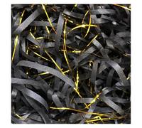 Papel de seda triturado Papel de seda triturado, arrugado, metalizado y brillante, multicolor, 50 g/100 g, paquete de 2/4(Black Golden,100g*2Pack)