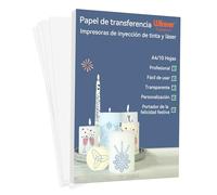 Papel de transferencia al agua para candelas,A4X10 Hojas,Papel de calcomanía Tru-Waterslide especialmente personalizado para candelas.compatible de impresoras de láser y de tinta