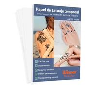 Papel de transferencia de tatuaje,Imprimible personalizado,defínelo como quieras.Perfecto para Fiesta,tattoo Papel Transfer,Inkjet/Láser A4X10Hojas