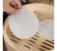 Papel de vapor redondo antiadherente para albóndigas, pan, bollos Pau Mantou, papel de cocina resistente al calor y al aceite para cocinar al vapor alimentos, paquete de 500/1500 hojas (2)