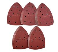 Papel de vidrio, papel para lijar | Discos triangulares 11 agujeros para trabajar madera pulido metales restauración cartón yeso proyectos bricolaje