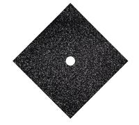 Papel decorativo para gorra de graduación, incluye 1 pieza de 9.5 x 9.5 pulgadas, cartulina con purpurina en blanco para decoración (negro)
