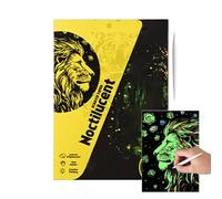 Papel decorativo para manualidades, 4 unidades, 4 piezas de purpurina para manualidades, 8,27 x 5,91 pulgadas, suministros para manualidades, tamaño A4, dibujo de graffiti, tarjetas de juguete