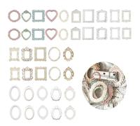 Papel Decorativo Suministros De Adorno Para Diario Recorte Vintage Marcos De Fotos Scrapbooking Pegatinas Borde De Papel De Encaje Decoración Retro Álbum De Fotos para álbumes de recortes diario