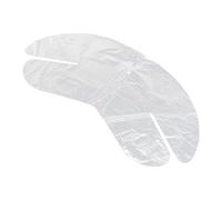 Papel desechable de plástico para envolver la cara, 200 piezas de máscara de plástico para el cuello, hoja transparente para el cuello, belleza DIY, película de bloqueo