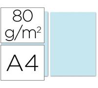 Papel color liderpapel a4 80g/m2 celeste paquete de 100 - PC59