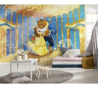Papel Disney la Bella y Bestia 368x254 CM 3.7x2.4m Mural para Pared Niña Yellow