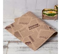 Papel encerado para sándwich, paquete de 50 para proteger las manos de la grasa al comer alimentos de mano, funciona bien para servir en fiestas (A)