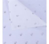 Papel fino para envases de regalos, Pack Of 10 50x70 Cm Multicolor Tissue Gift Wrapping Paper(Silver-love-White)