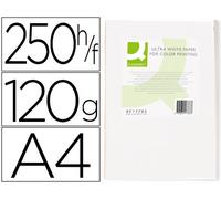 Papel Fotocopia Ultra Blanco Q-Connect Din A4 120 Gramos (250 Hojas)