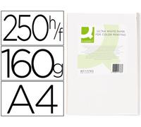 Papel Fotocopia Ultra Blanco Q-Connect Din A4 160 Gramos (250 Hojas)