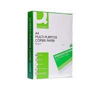 Papel fotocopiadora q-connect din A4 80 gramos - Caja de 2500 hojas.