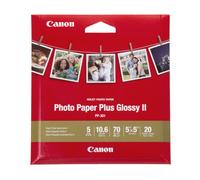 Papel fotogr fico brillante Canon Plus II 5'x5' (20 hojas) PP-301