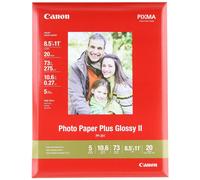 Papel fotogr fico Canon Plus Glossy II de 8,5 x 11 pulgadas, 20 hojas (2311B001)