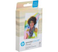 Papel fotogr fico Premium Zink HP 2FR23A de 2,3 x 3,4"" (20 hojas) compatible con Sprocket Select y Plus.