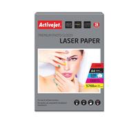 Papel fotográfico Activejet AP4-160G100L A4 160 g/m² brillo láser blanco 100 hojas