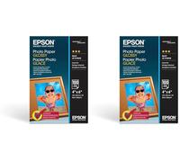 Papel fotográfico brillante de Epson (100 נ150 mm), 200 g/m², 100 hojas (Paquete de 2)