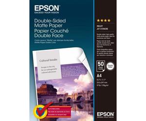 Papel Fotográfico Epson Double-Sided Matte Paper A4 50 hojas Mate